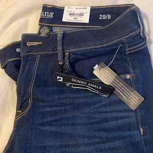 NWT a.n.a. Skinny ankle dark rinse jeans
